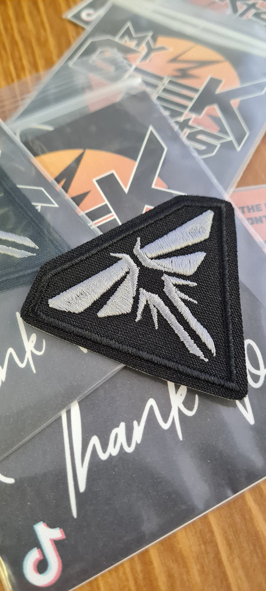 The Last of us inspired heat seal patch. Firefly embroidery patch. Gaming embroidery patches.