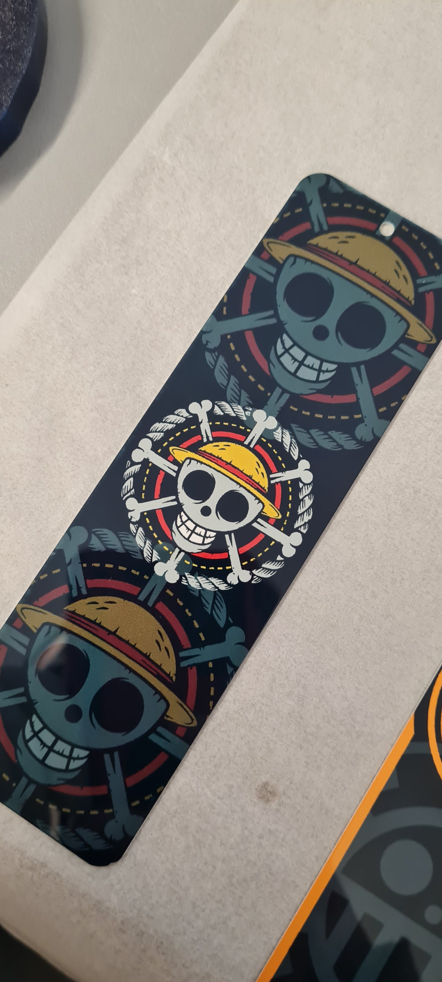 Straw Hat Pirate Metal Bookmark
