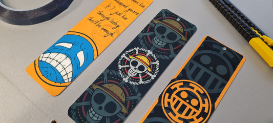 Trafalgar Law Inspired Metal Bookmark – Handmade One Piece Accessory