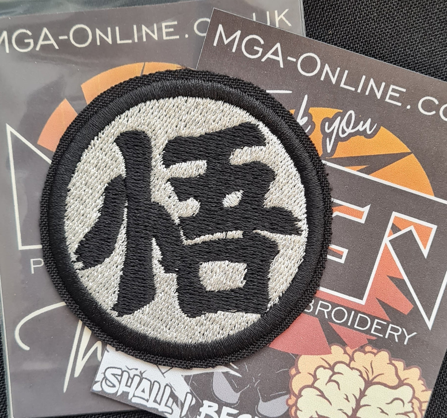 Goku’s Kanji Logo Patch – Custom Embroidered Dragon Ball Z Iron-On