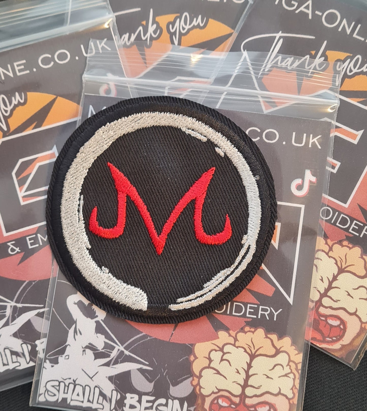 Majin Embroidered Patch – Custom Embroidered Dragon Ball Z Iron-On