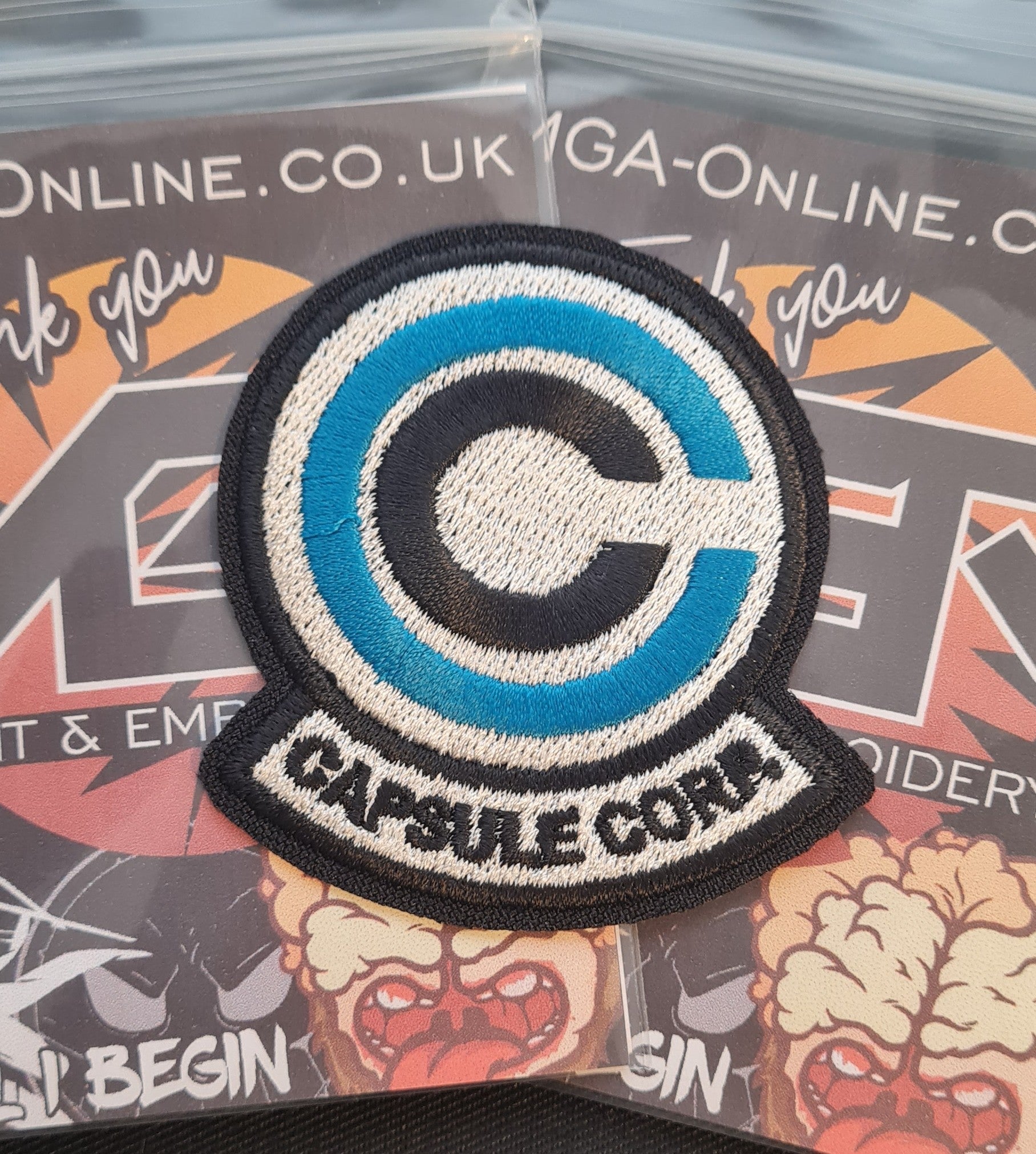 Capsule Corp Embroidered Patch – Custom Embroidered Dragon Ball