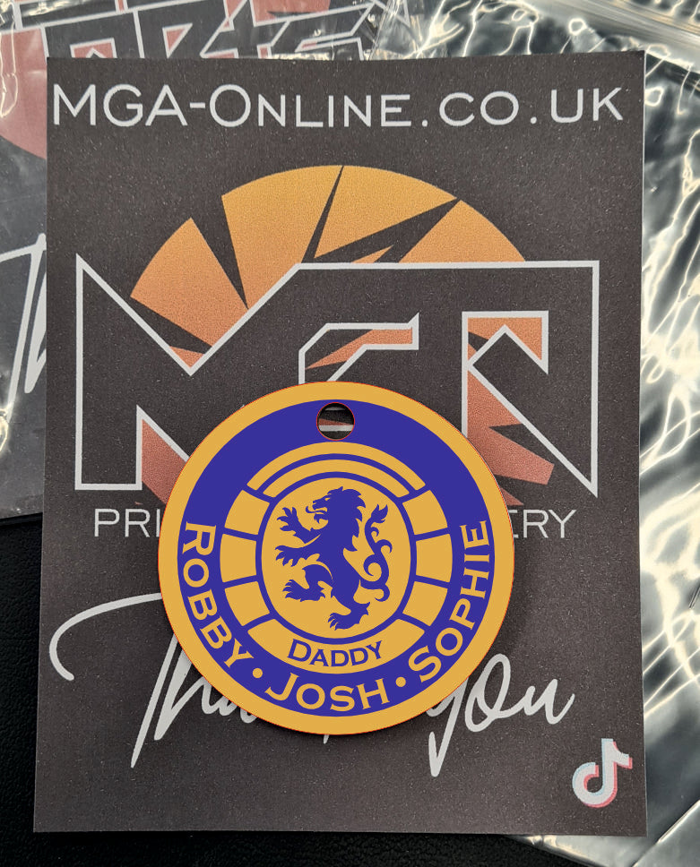 Personalised Photo Keyring – Custom Double-Sided Keychain with Your Image or Text