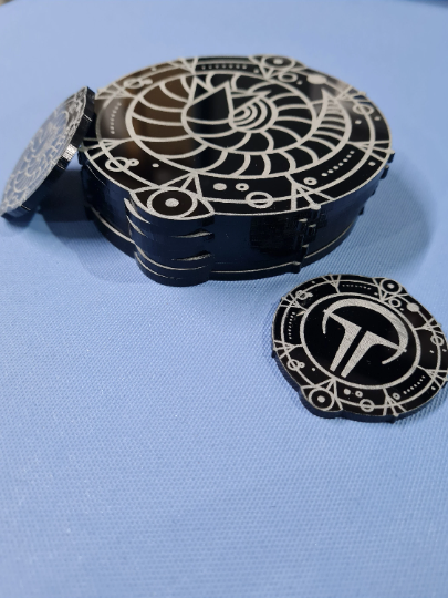 Dune Coasters. Fantasy Coaster set. Dune Inspired Coaster Set.