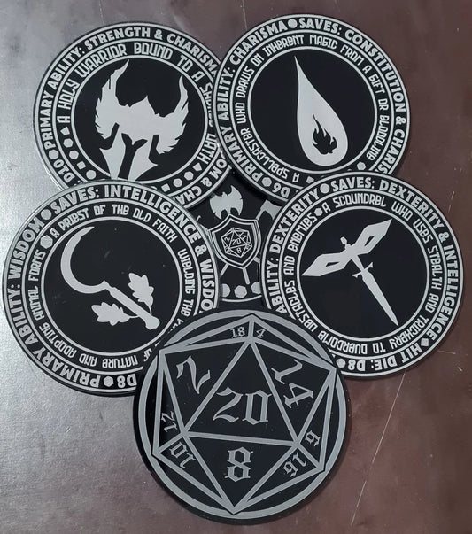 Unleash Your Inner Hero D&D Coaster Set