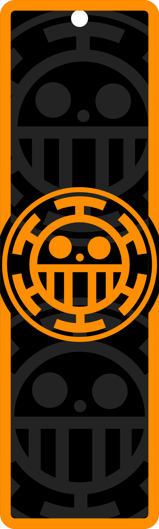 Trafalgar Law Inspired Metal Bookmark – Handmade One Piece Accessory