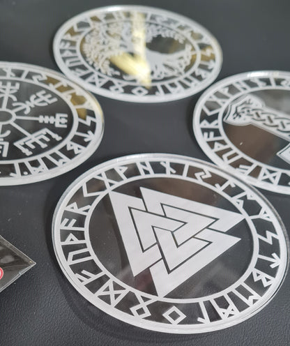 Viking/Norse Symbol Coasters set