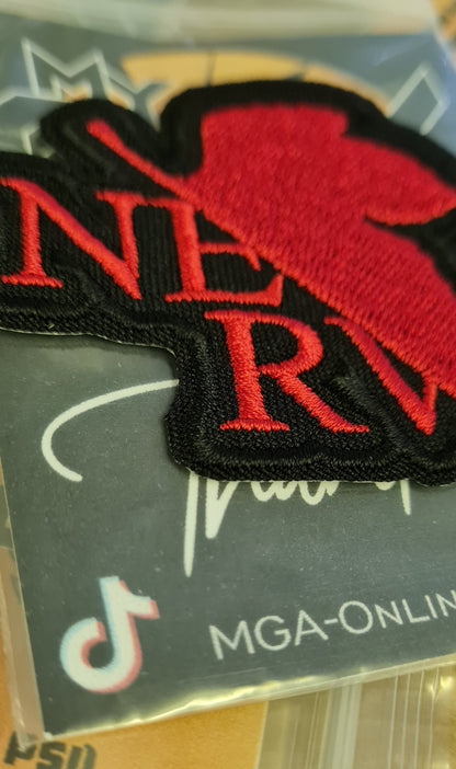 Evangelion NERV inspired Patch. Anime Embroidery patch. NERV embroidery patch.