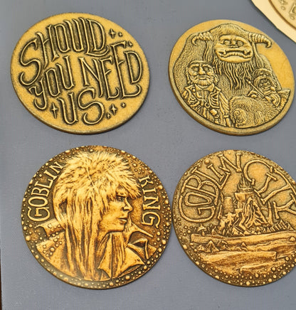 Labyrinth Inspired Coin Coasters