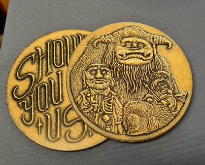 Labyrinth Inspired Coin Coasters