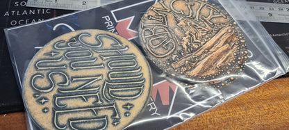 Labyrinth Inspired Coin Coasters