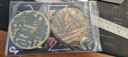 Labyrinth Inspired Coin Coasters