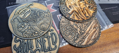 Labyrinth Inspired Coin Coasters