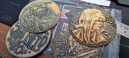 Labyrinth Inspired Coin Coasters