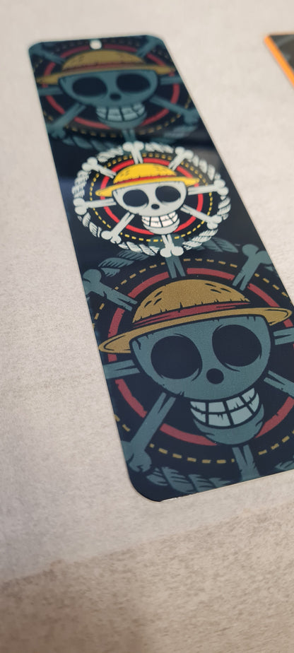 Straw Hat Pirate Metal Bookmark