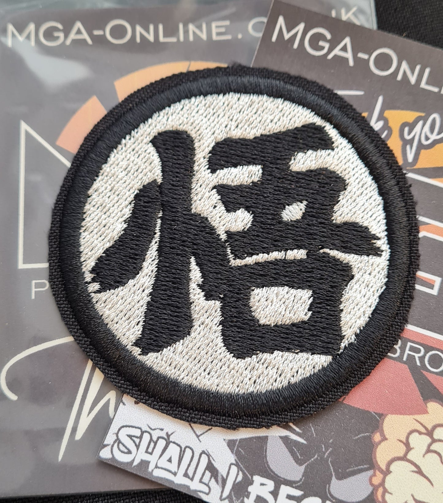 Goku’s Kanji Logo Patch – Custom Embroidered Dragon Ball Z Iron-On