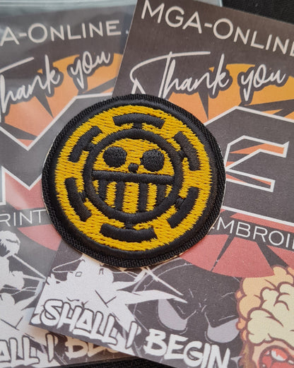Trafalgar Law Custom Embroidered Patch – One Piece Inspired