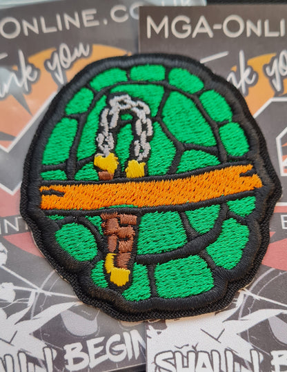 Retro Ninja Turtle Shell Style Patch Set – Heat Press Ready