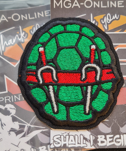 Retro Ninja Turtle Shell Style Patch Set – Heat Press Ready