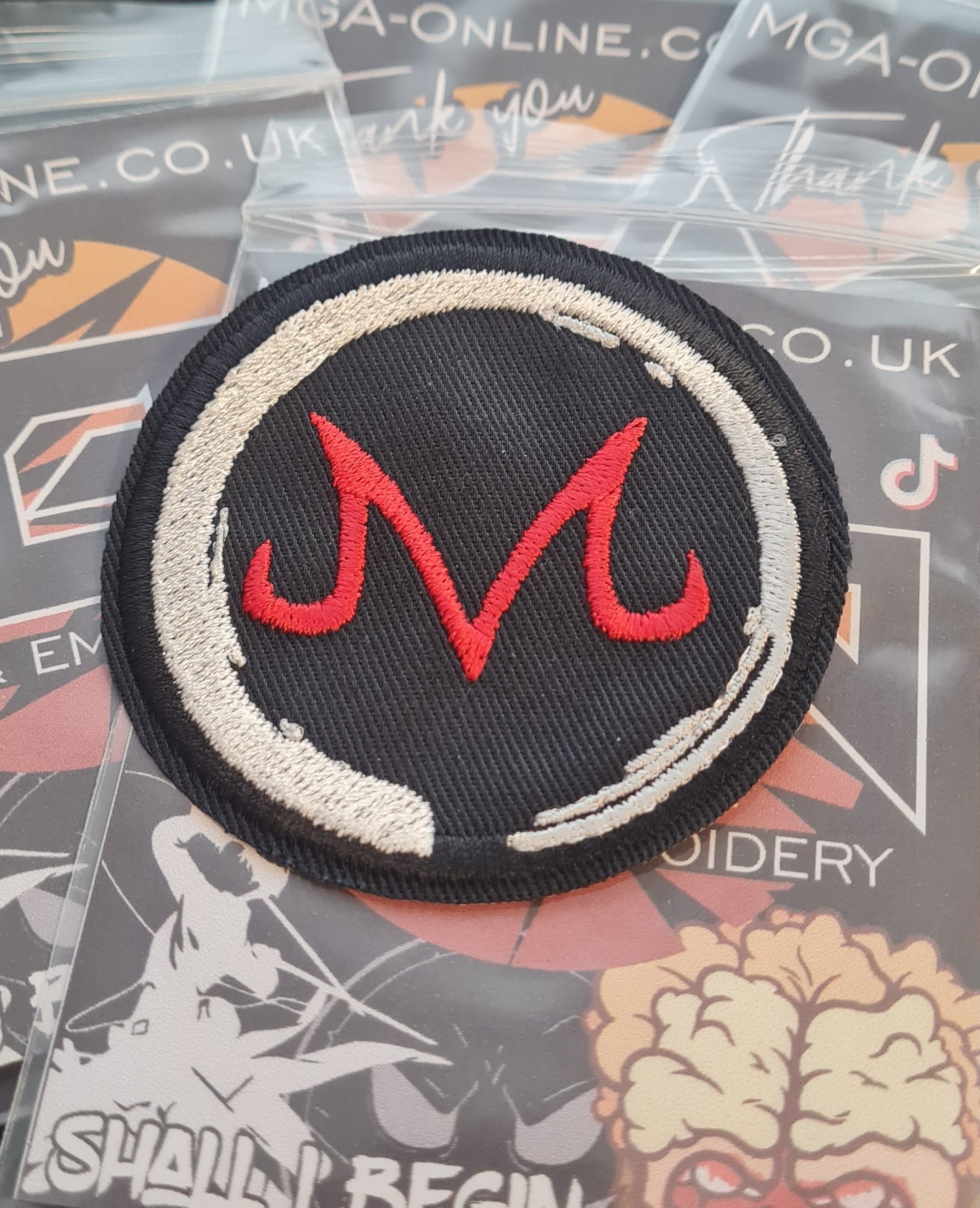 Majin Embroidered Patch – Custom Embroidered Dragon Ball Z Iron-On