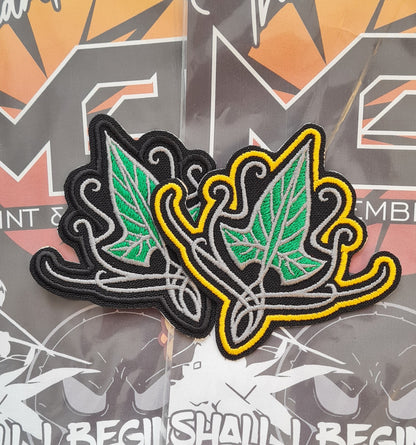 Leaf of Lórien Embroidery Patch – Iron-On Heat Seal | Lord of the Rings Elven Crest with Detailed Stitching