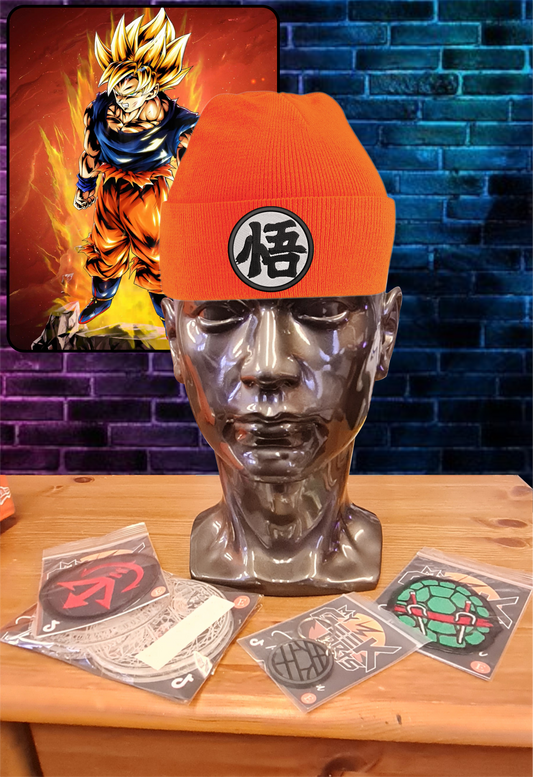 Dragonball Goku Inspired Beanie Hat. DBZ Fans.