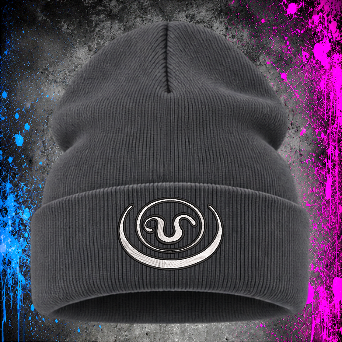 Apophis Serpent – Embroidered Cuffed Beanie