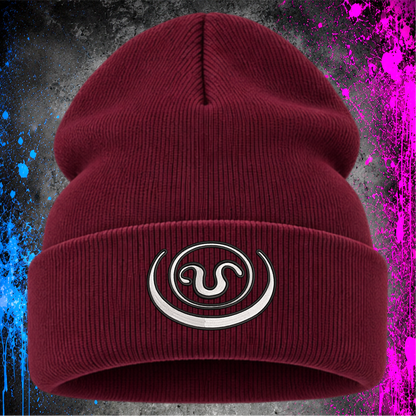 Apophis Serpent – Embroidered Cuffed Beanie