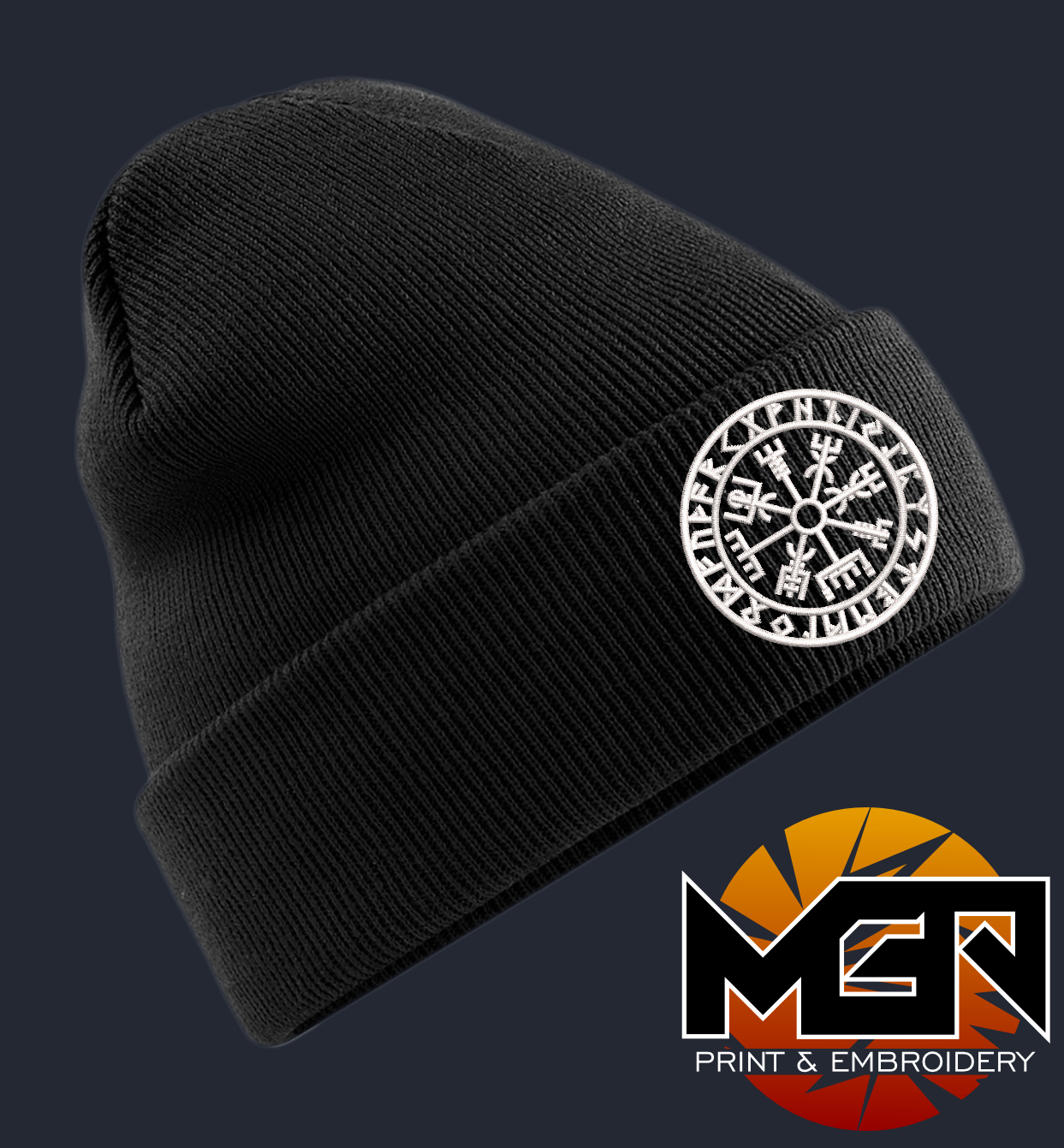 Vegvisir Custom Embroidered Beanie