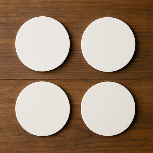 Personalised Wooden Coaster Set – Custom Sublimated Coasters (Pack of 4) | Add Your Own Design