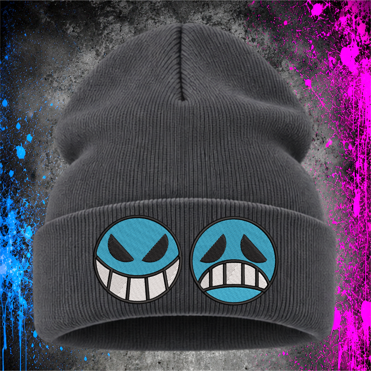 Fire Fist Faces – Embroidered Cuffed Beanie