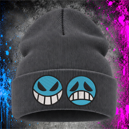 Fire Fist Faces – Embroidered Cuffed Beanie