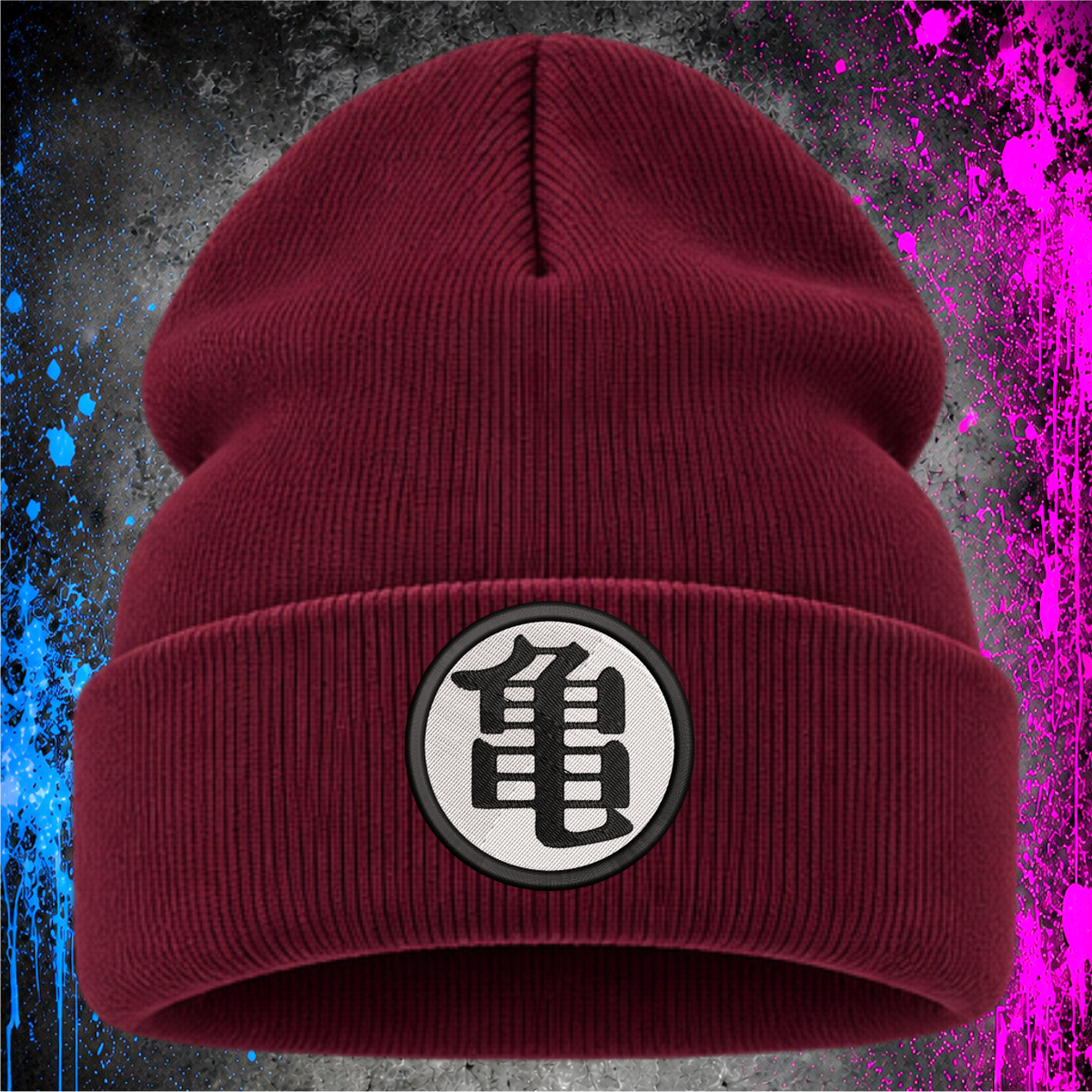 Kame Crest – Embroidered Cuffed Beanie