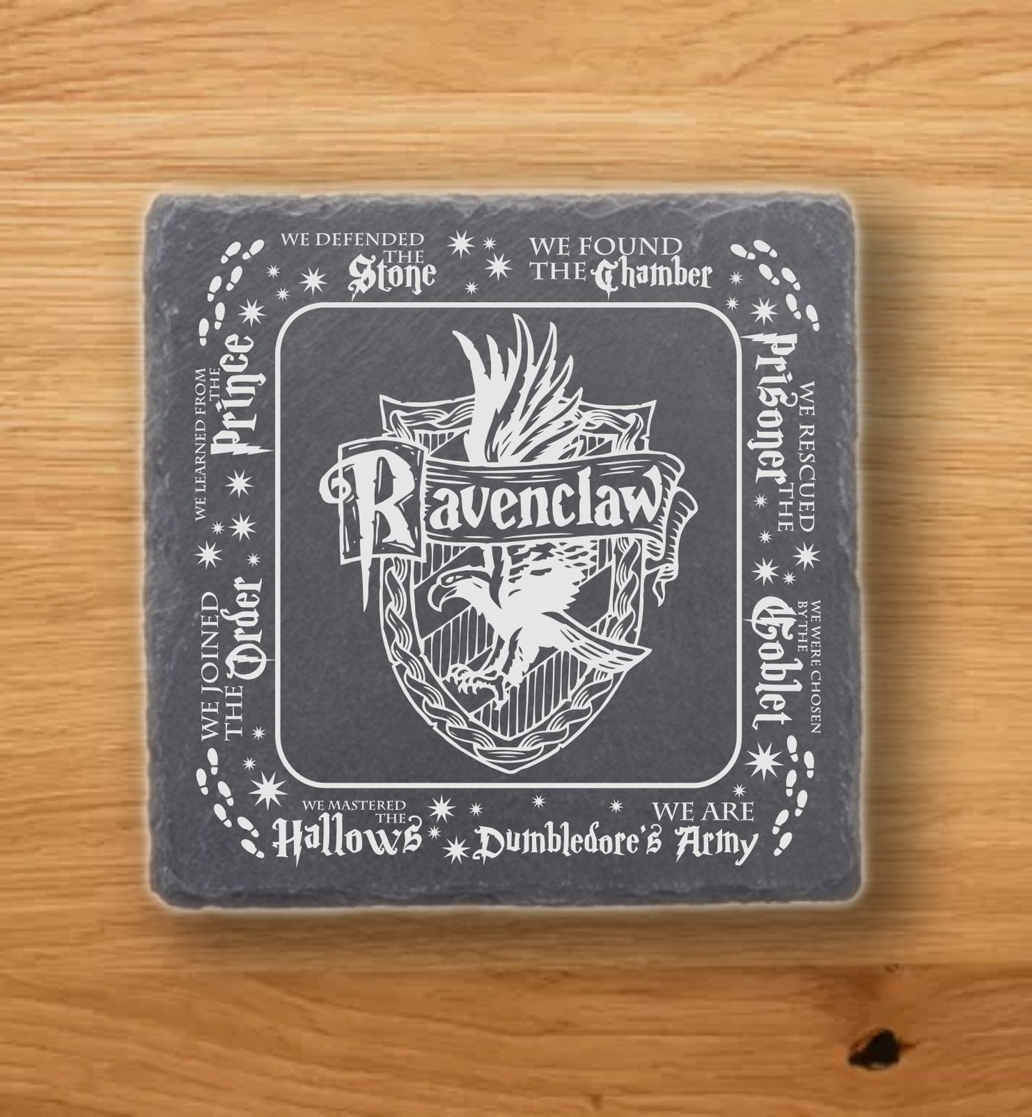 Magical inspired Engraved Slate Coasters Set Of 4,Gift Ideas Unique, Handmade