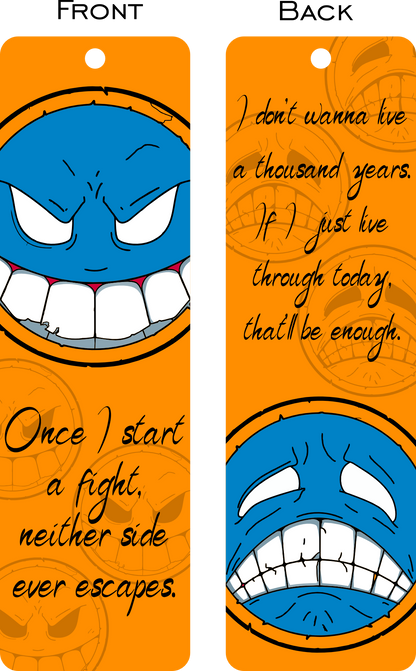 Pirate Smiley Metal Bookmark