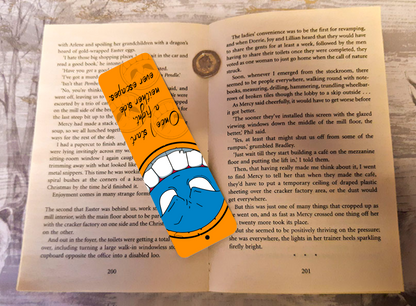 Pirate Smiley Metal Bookmark