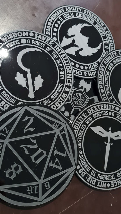 Unleash Your Inner Hero D&D Coaster Set