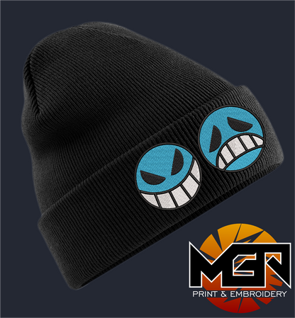 One Piece Inspired Embroidered Beanie